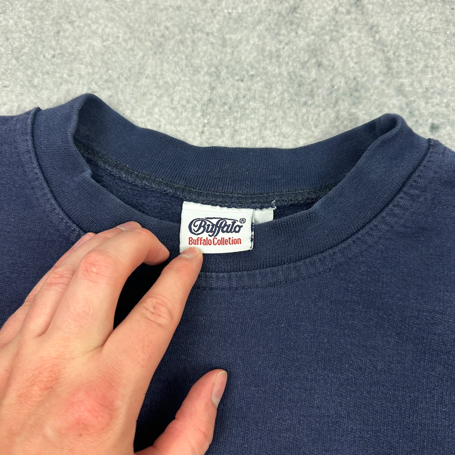 Vintage Buffalo Collection Sweater Marineblau (M)