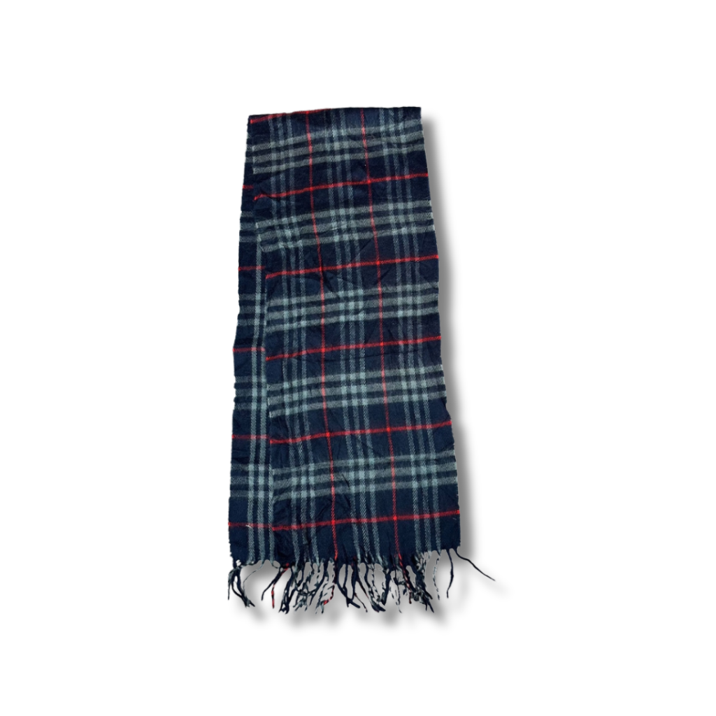 Vintage Burberry Cashmere Schal Blau