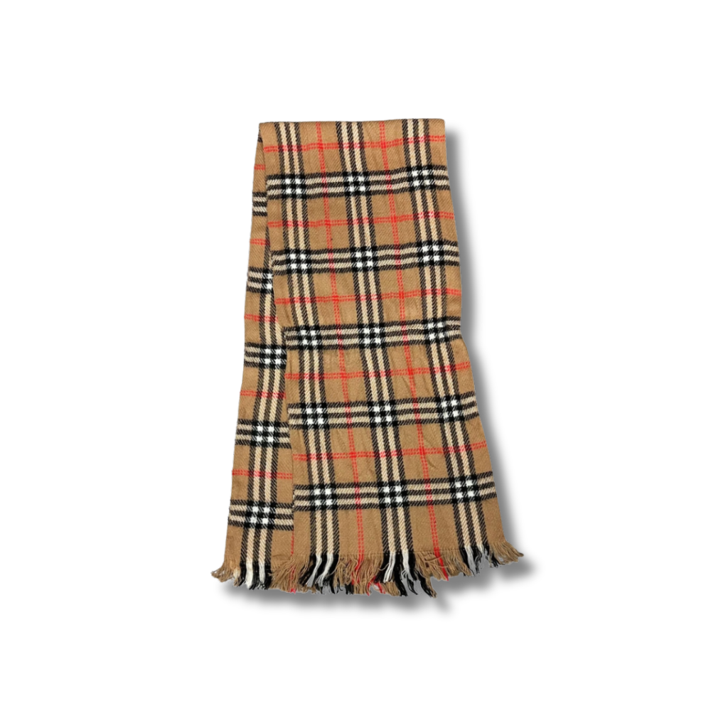 Vintage Burberry Cashmere Schal Braun