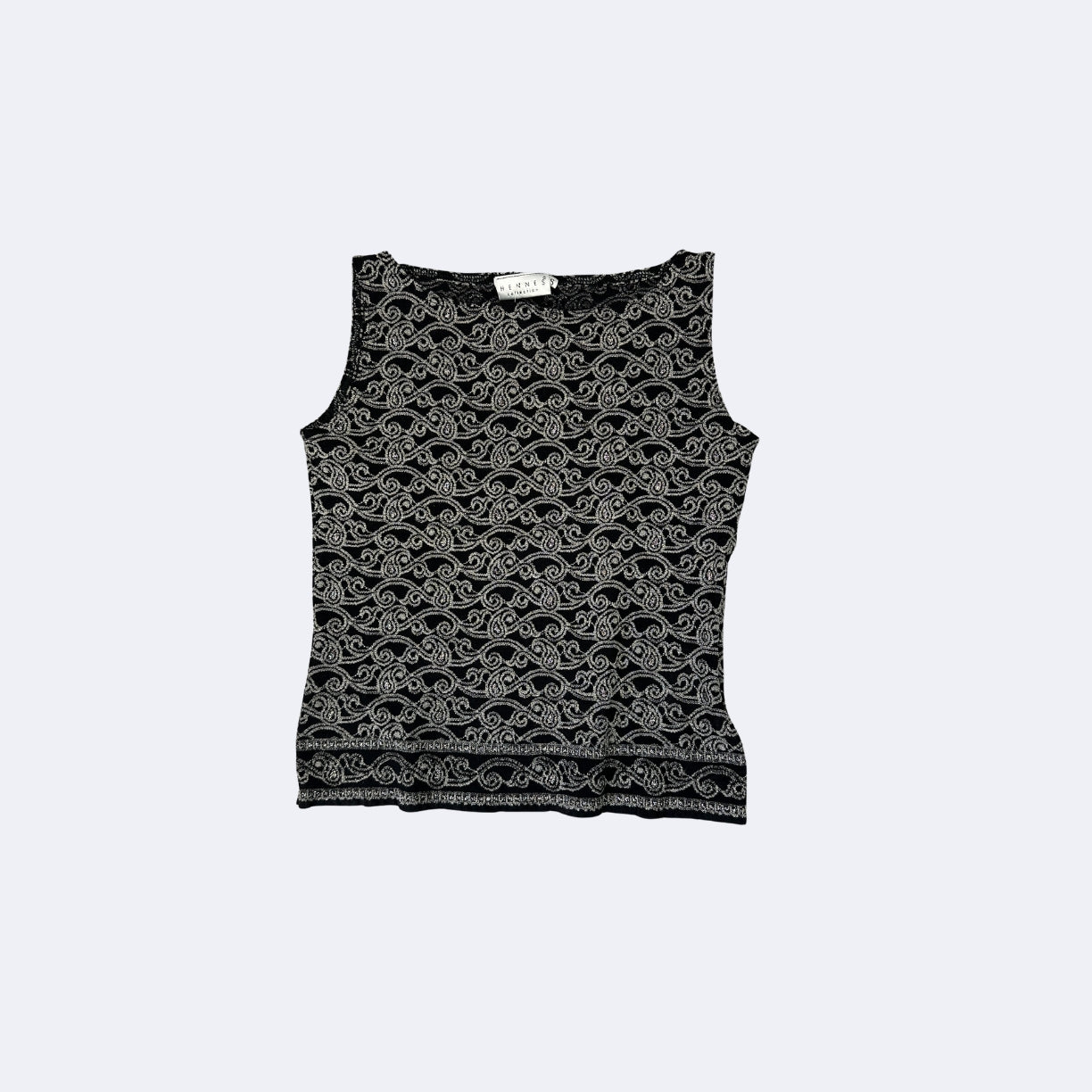 Hennes Glitzer Top Schwarz (S)