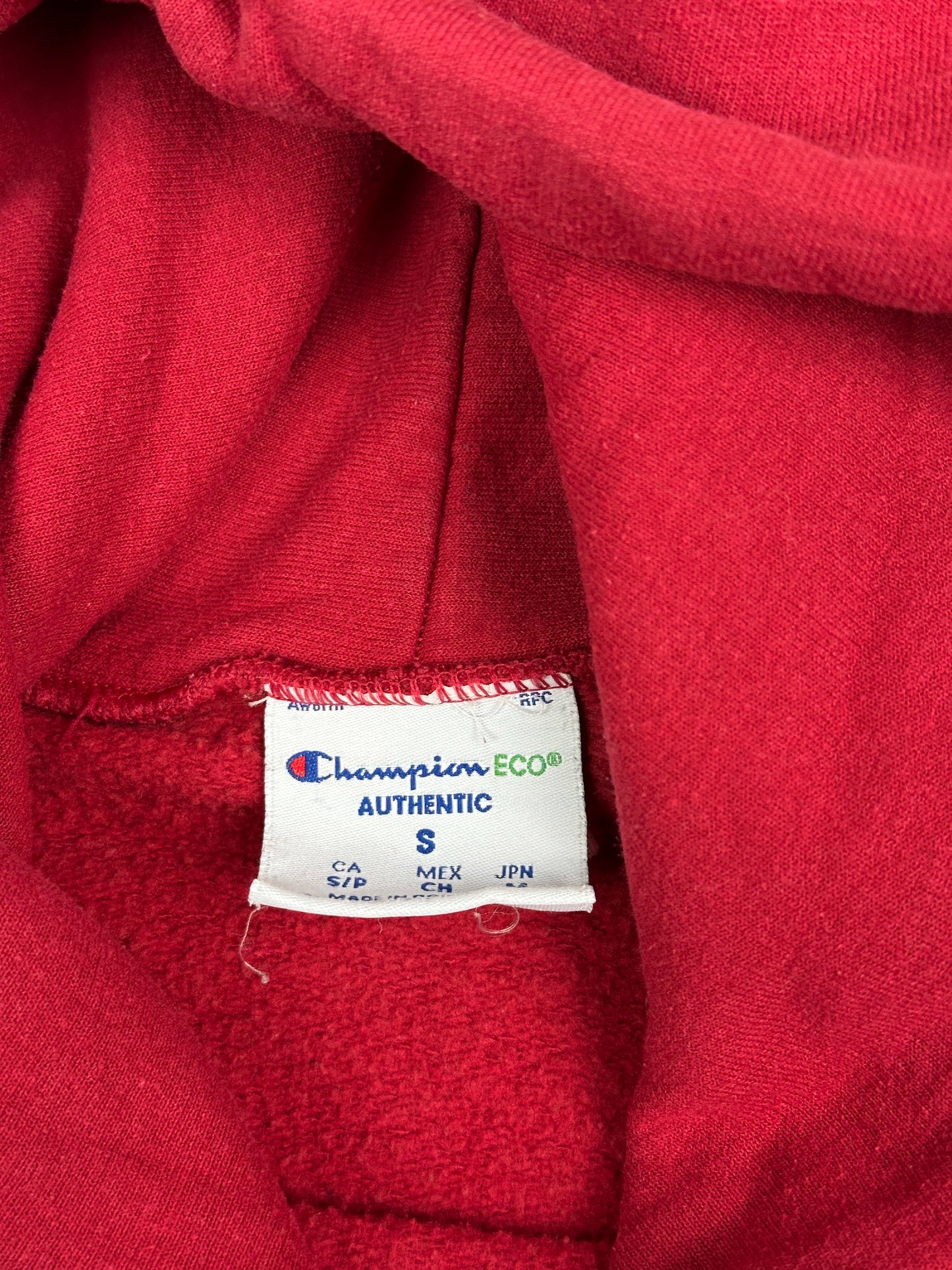 Vintage Champion Willamette University Hoodie Rot (S)