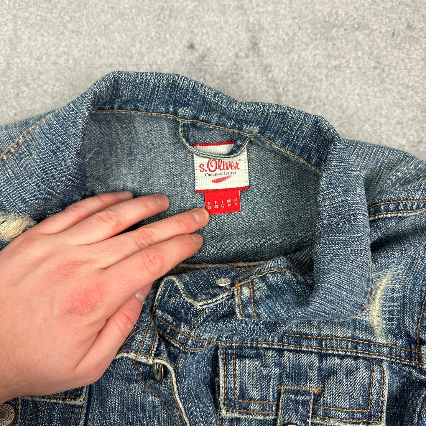 Vintage S.Oliver Jeansjacke Blau (S)