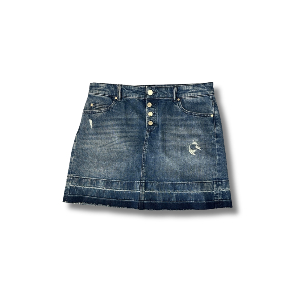 Y2K Marco Polo Denim Jeansrock (W32)