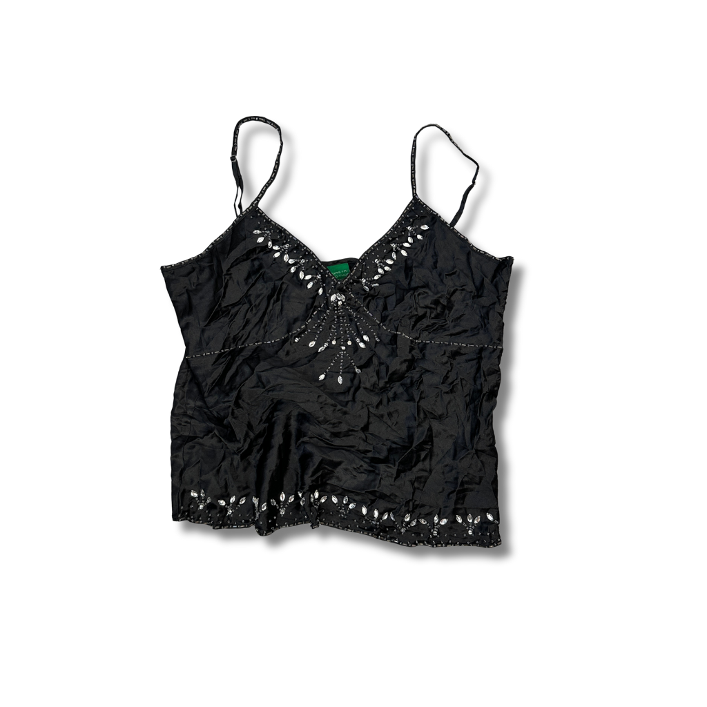 Schwarzes Y2K Stlye Top (M)