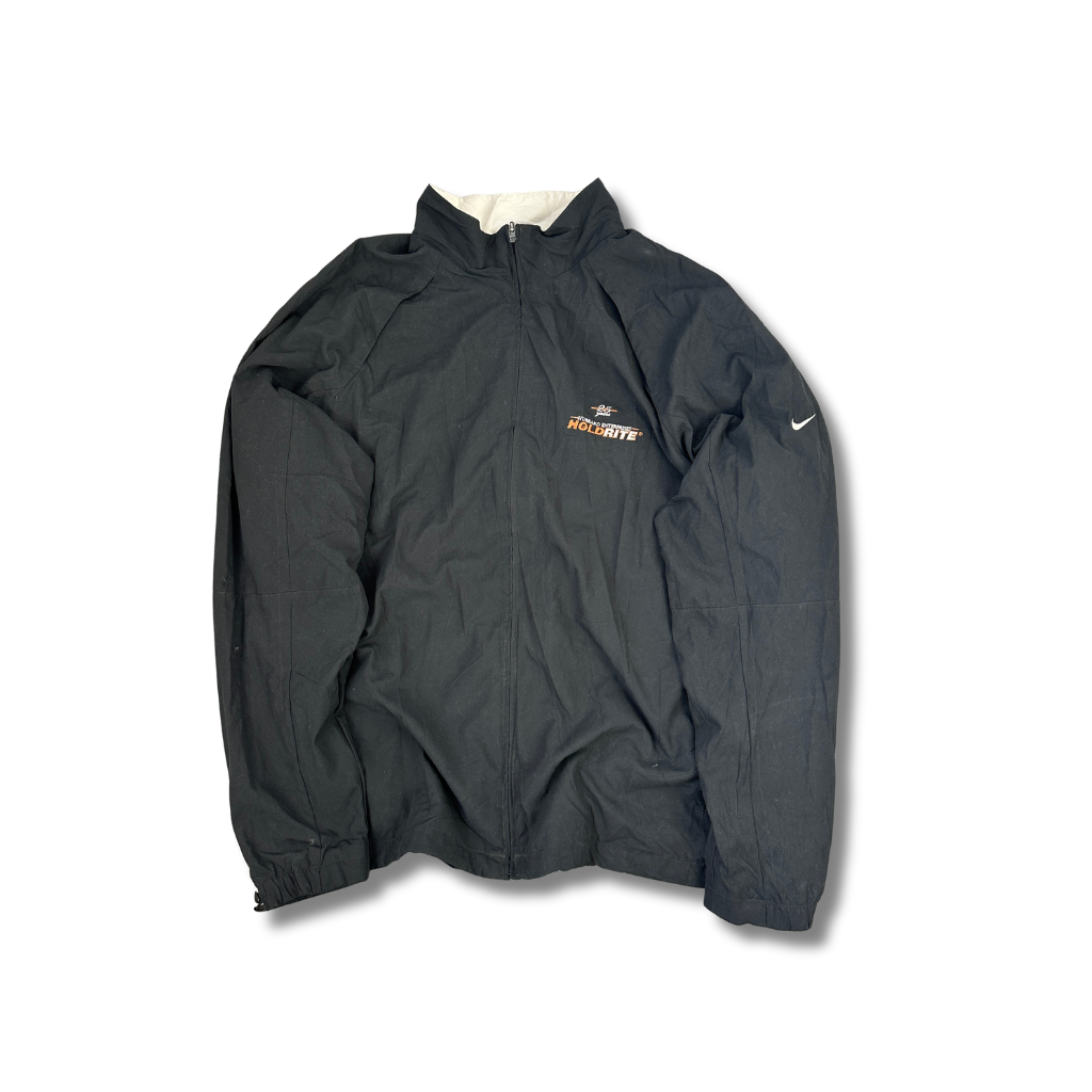 Vintage Nike Golf Windbreaker / Trainingsjacke Schwarz (XXL)