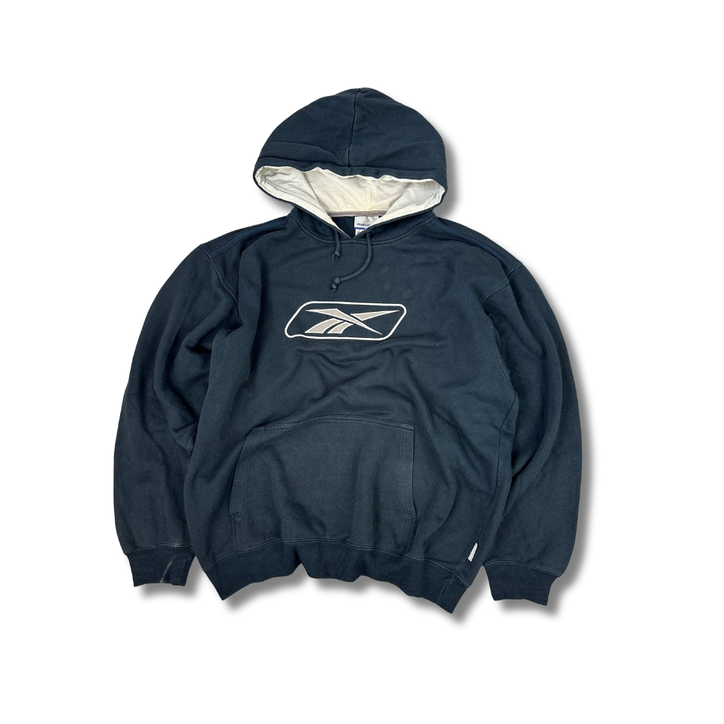 Vintage Reebok Hoodie Dunkelblau (M)