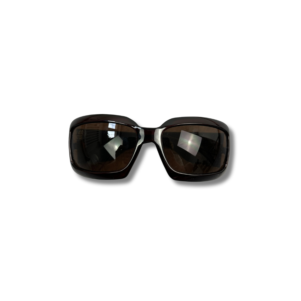 Sonnenbrille Braun mit Strasssteinen