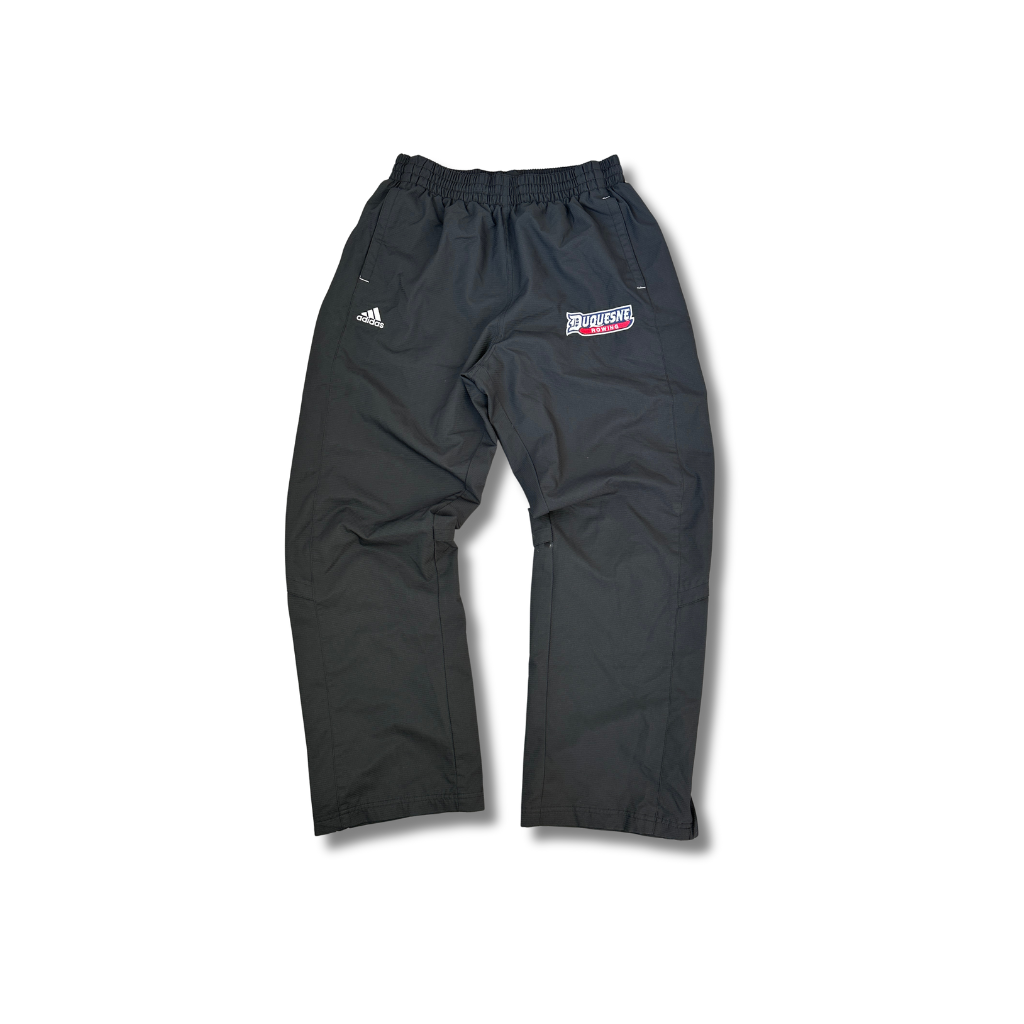 Vintage Adidas Duquesne Dukes Rowing University Trackpants Schwarz (S)
