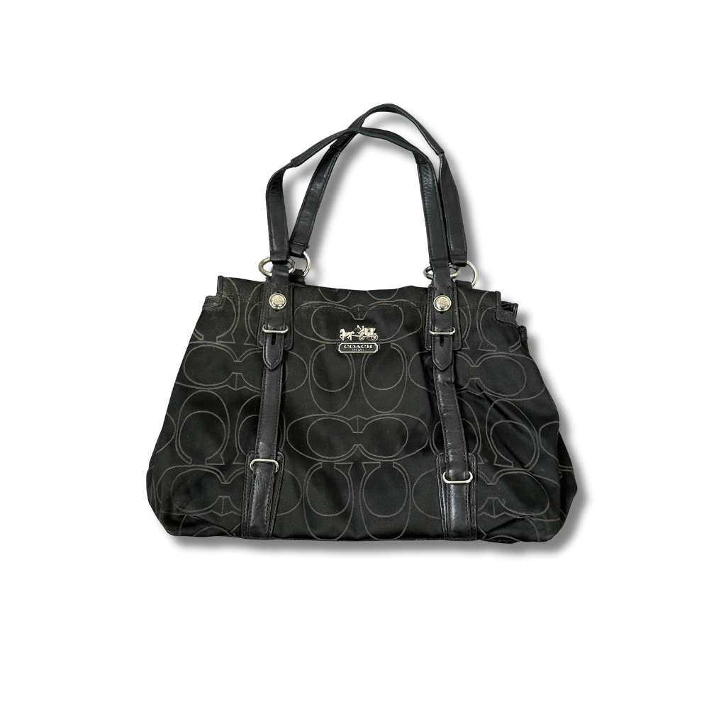 Vintage Coach Handtasche Schwarz