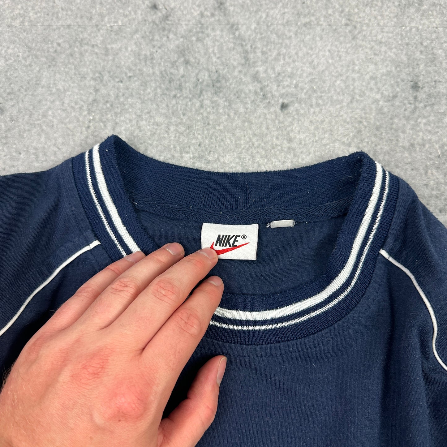 Vintage Nike T-Shirt Marineblau (M-L)