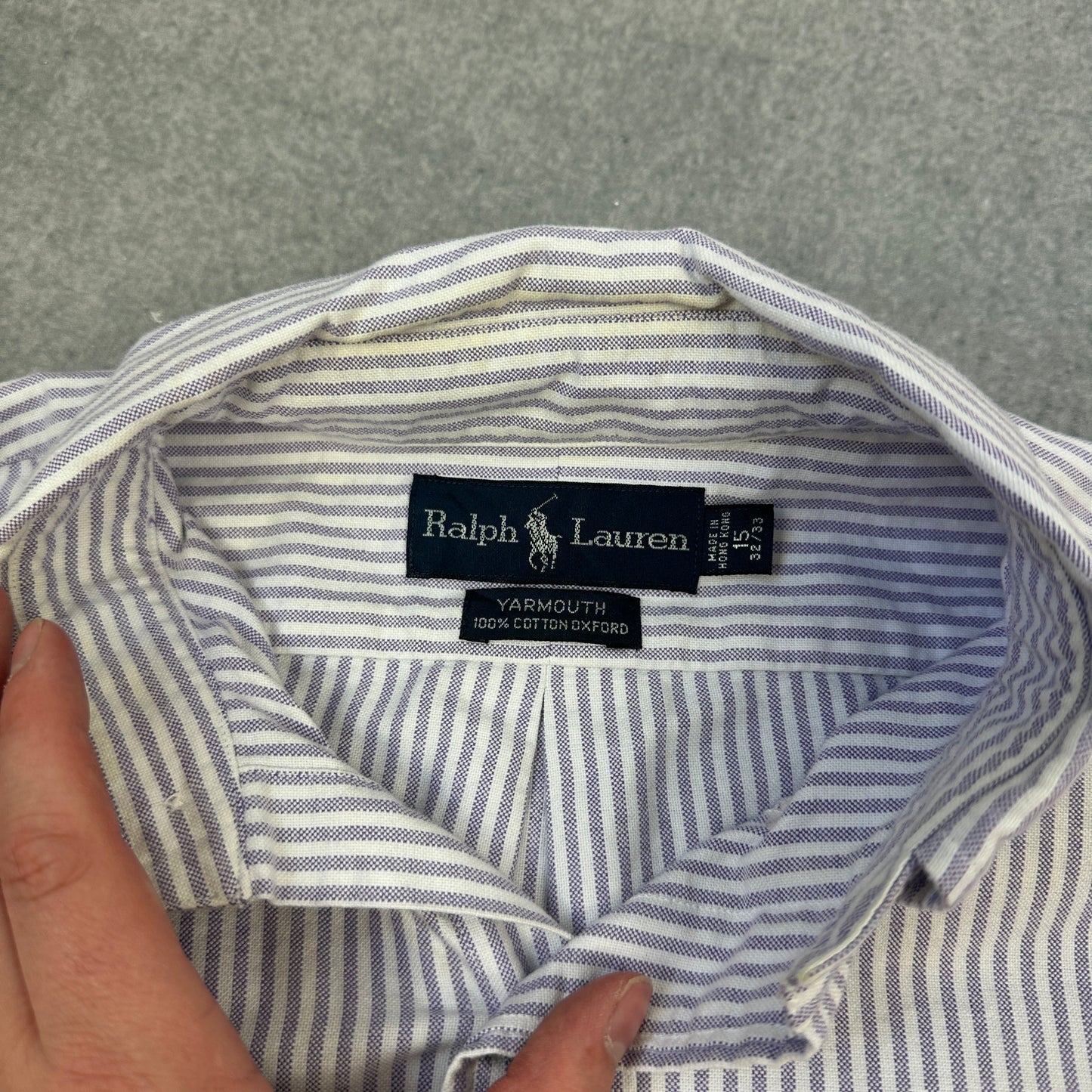 Ralph Lauren Hemd Fliederfarben / Weiß (S)