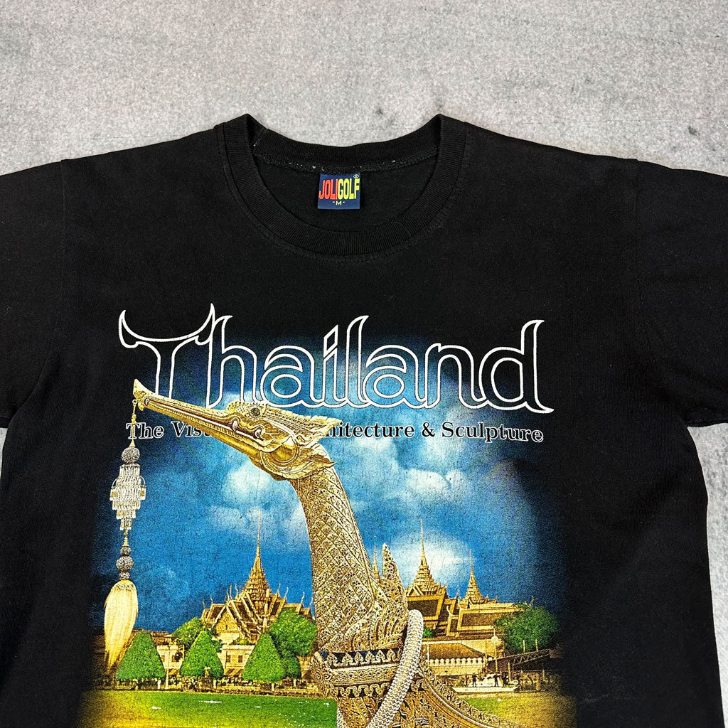 Vintage 90er Jahre Thailand T-Shirt Schwarz (M)