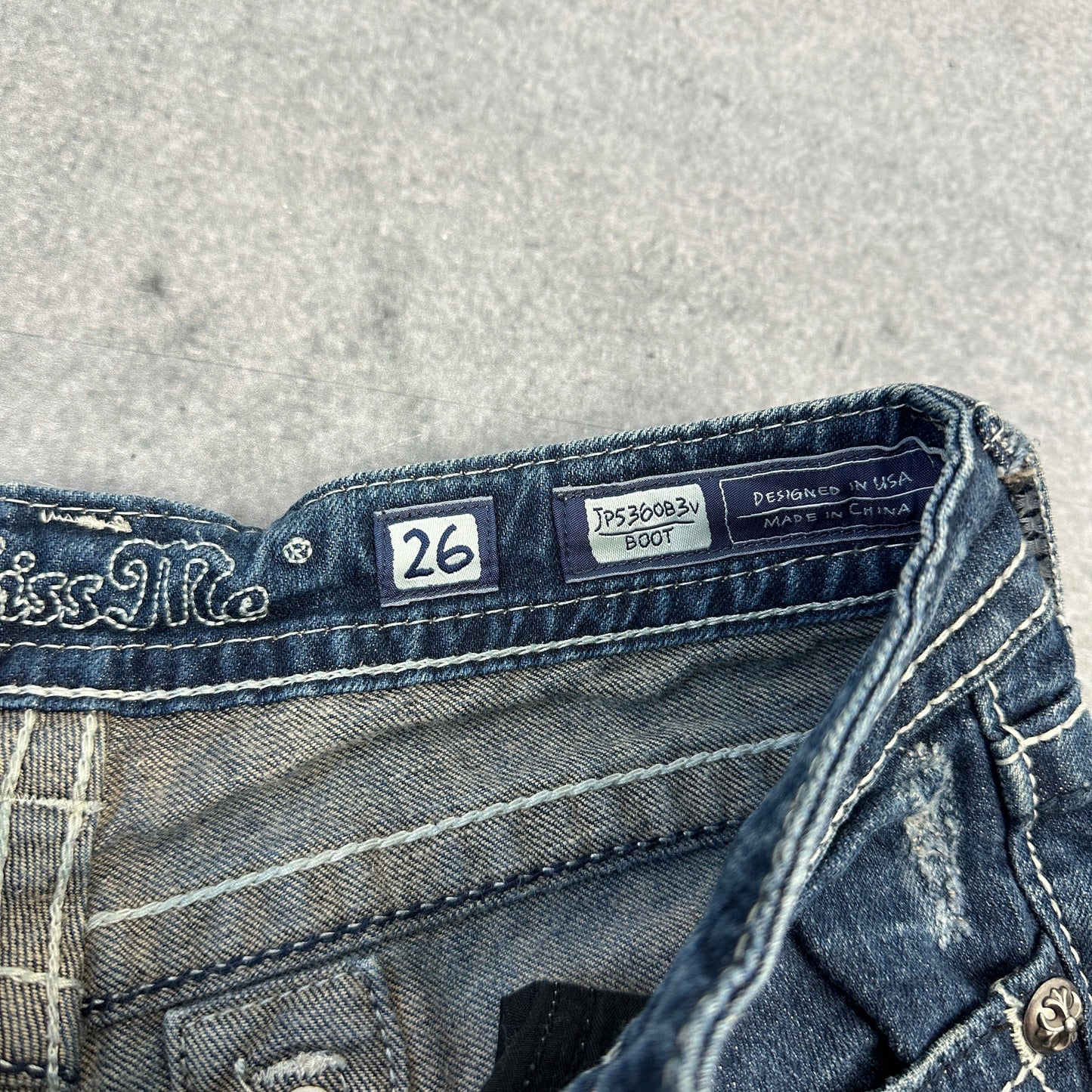 Y2K Miss Me Jeans 26 (XS-S)