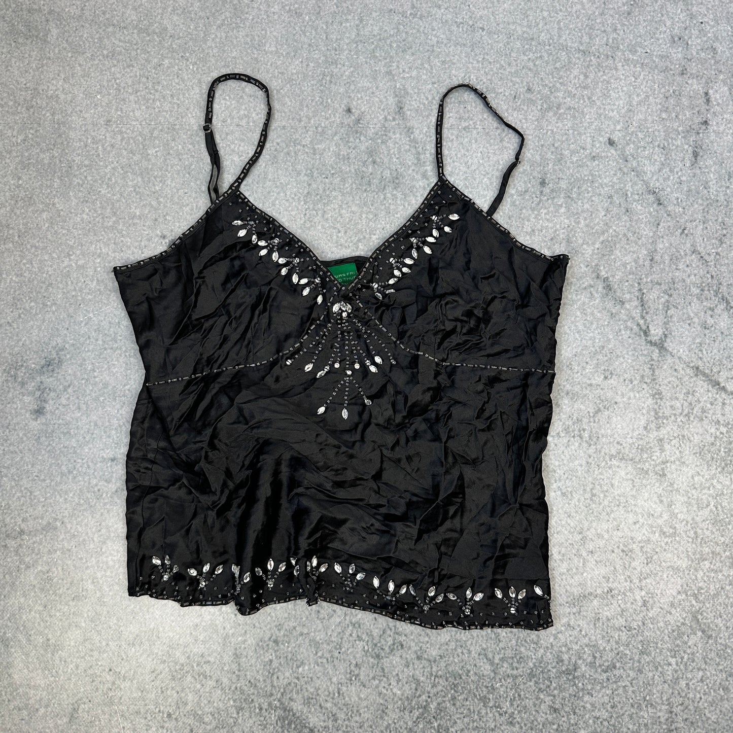 Schwarzes Y2K Stlye Top (M)