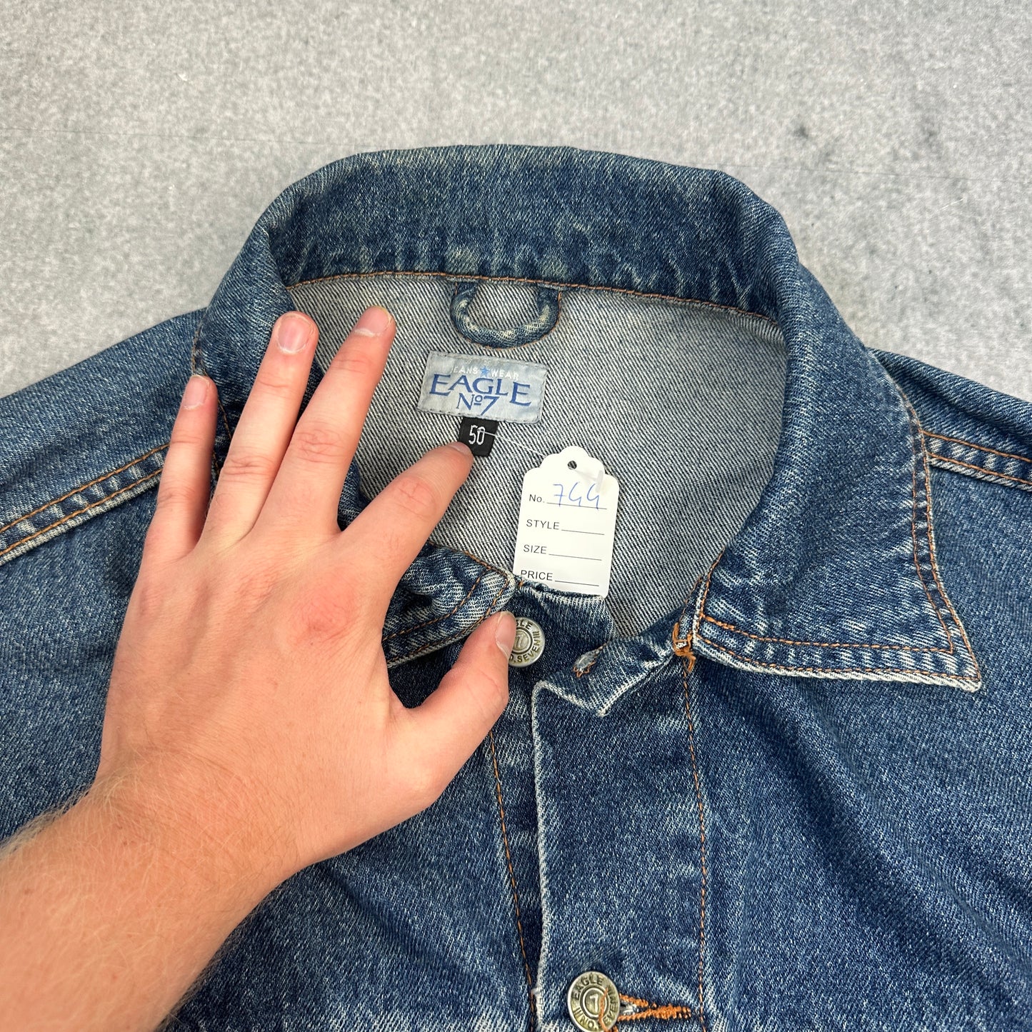 Eagle No7 Jeansjacke Blau 50 (L)