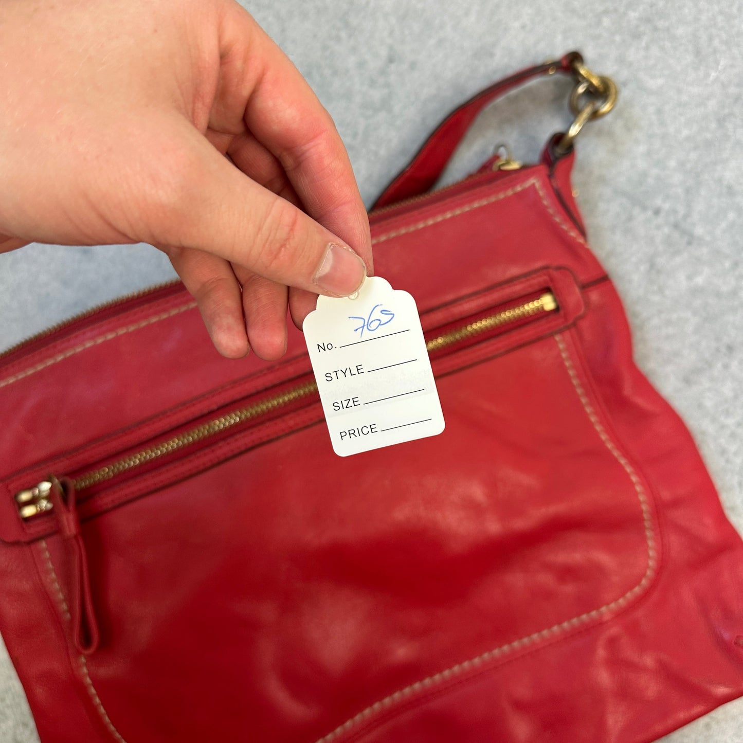 Vintage Coach Handtasche Rot