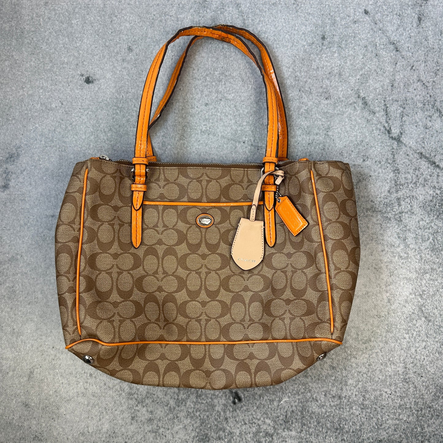 Vintage Coach Monogram Handtasche