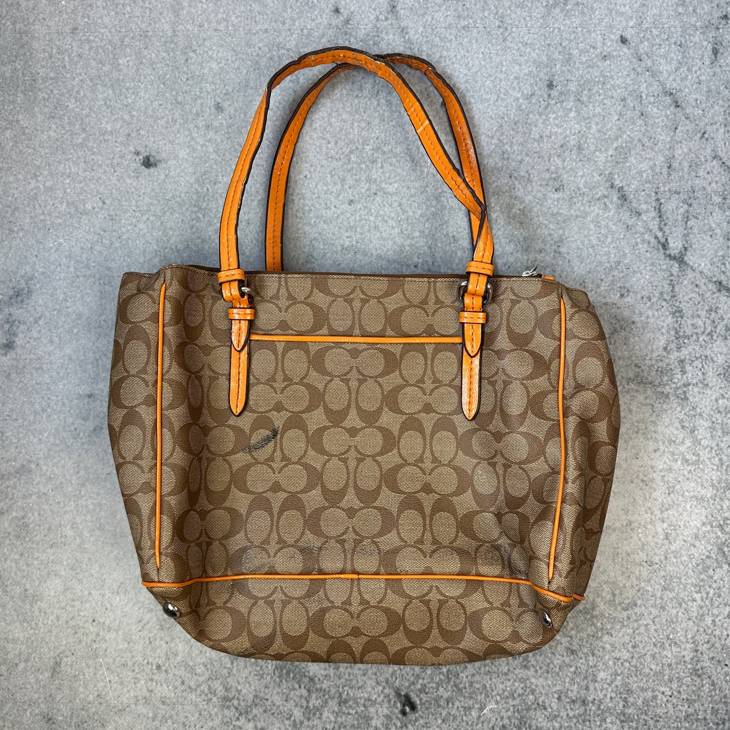 Vintage Coach Monogram Handtasche
