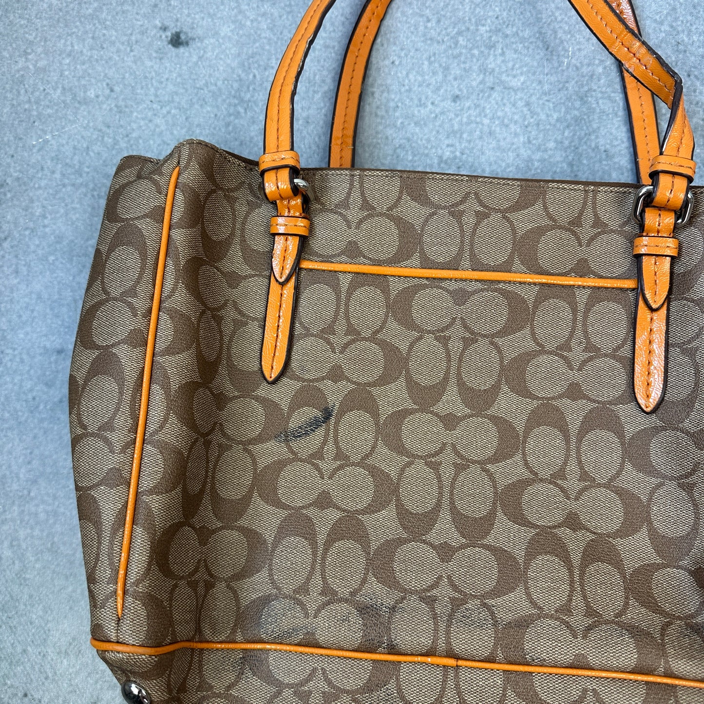 Vintage Coach Monogram Handtasche