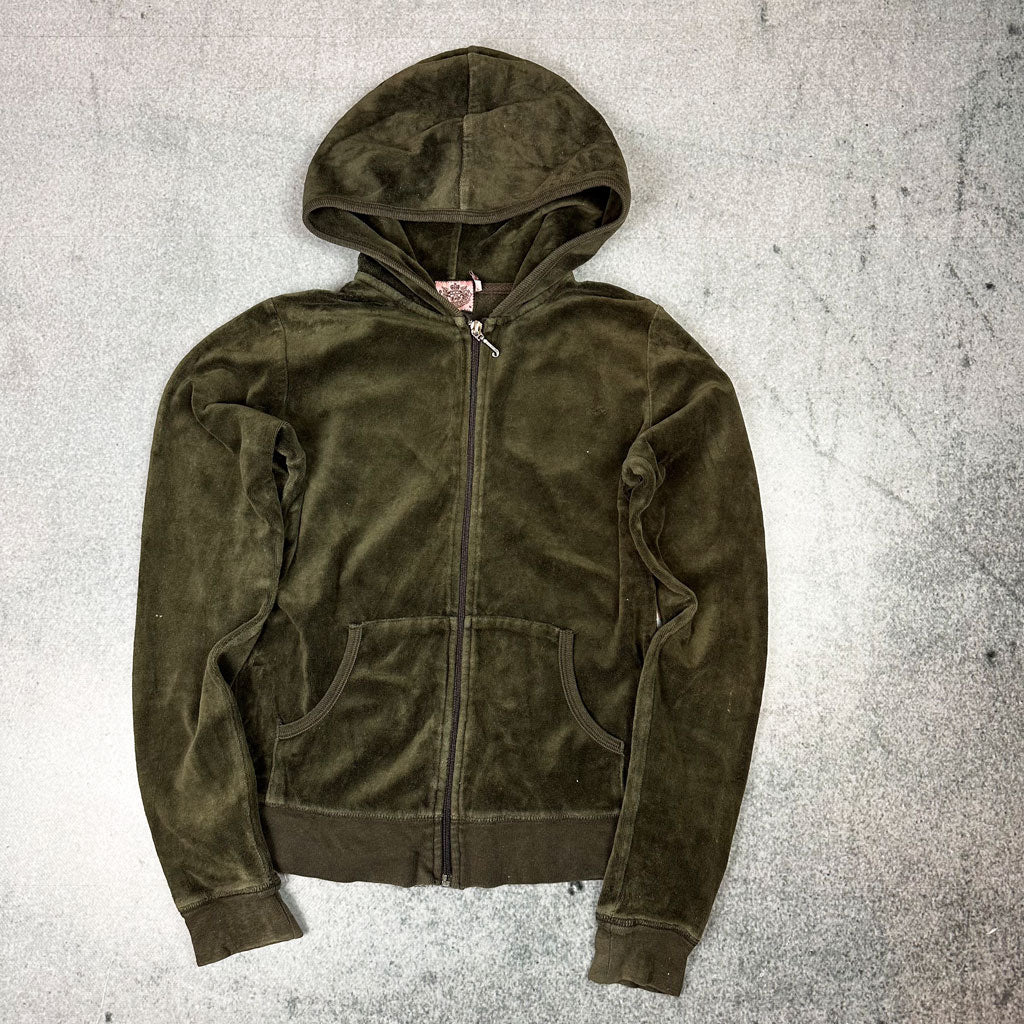 Y2K Juicy Couture Sweatjacke Grün (M)