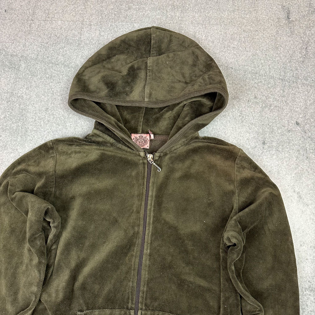 Y2K Juicy Couture Sweatjacke Grün (M)