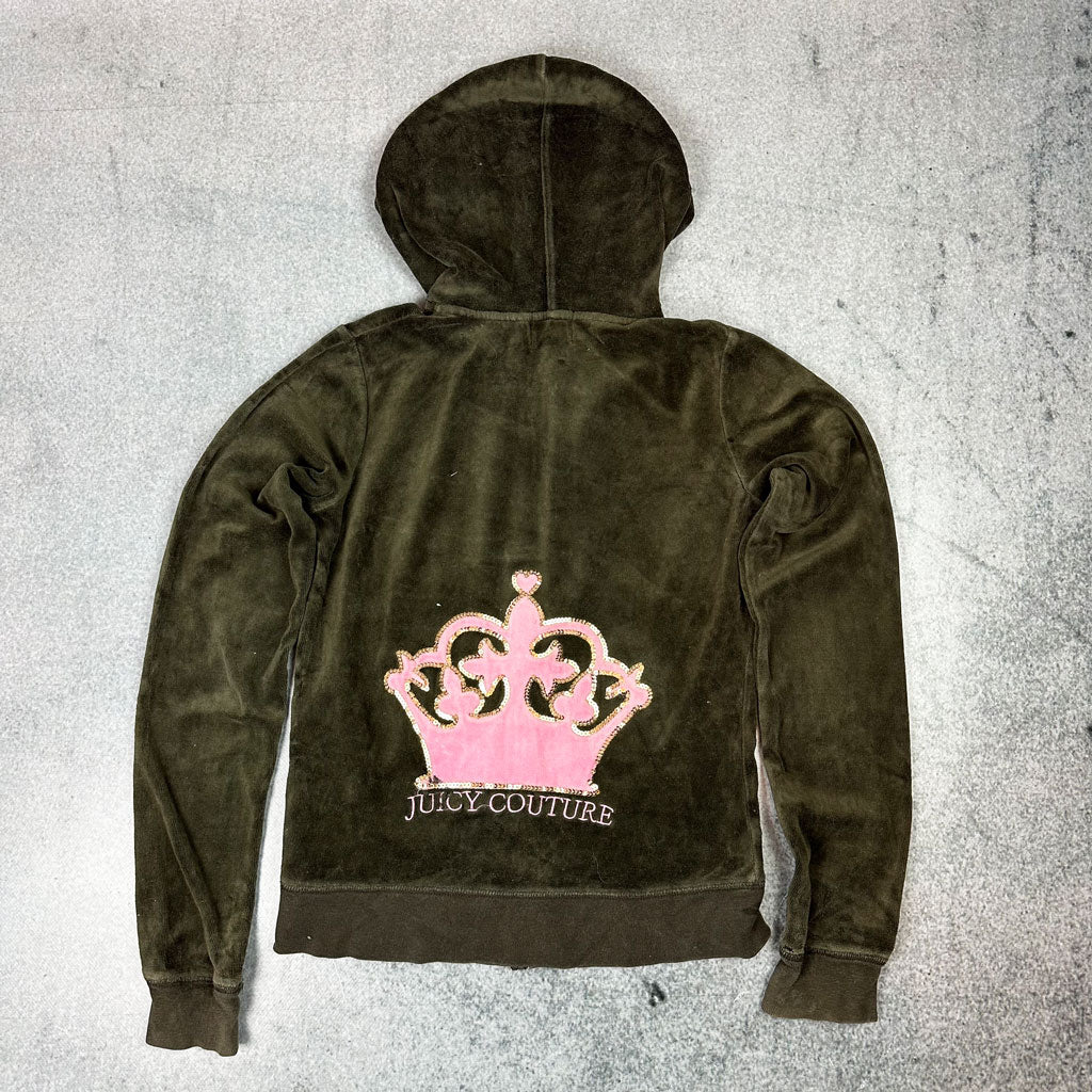 Y2K Juicy Couture Sweatjacke Grün (M)