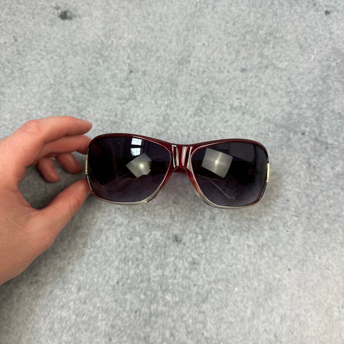 Sonnenbrille Rot Weiß