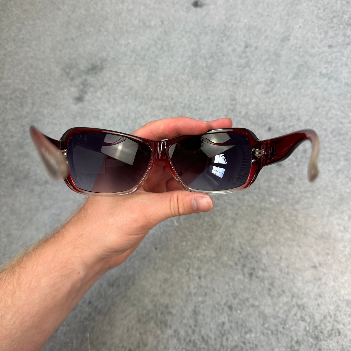 Sonnenbrille Rot Weiß