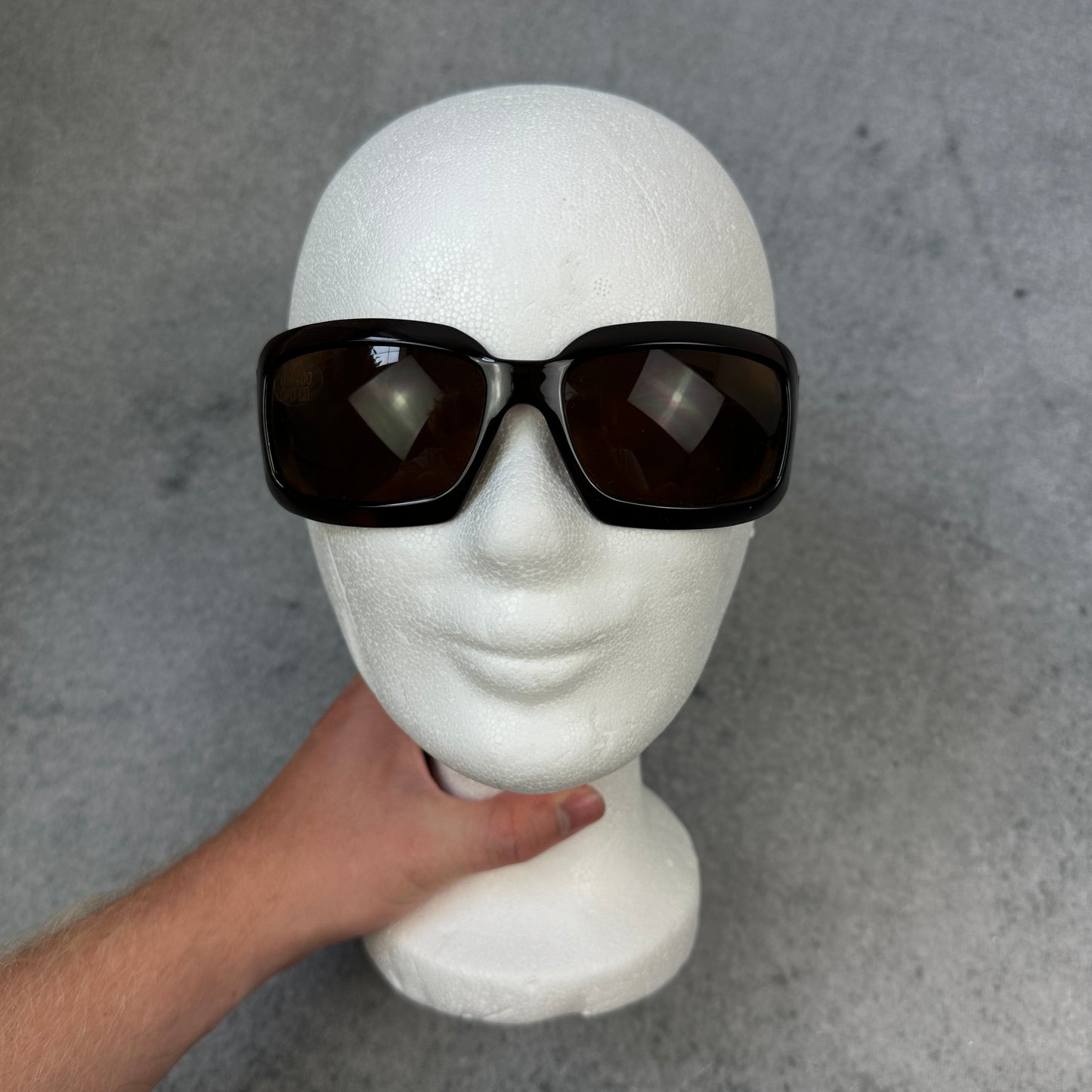 Sonnenbrille Braun mit Strasssteinen