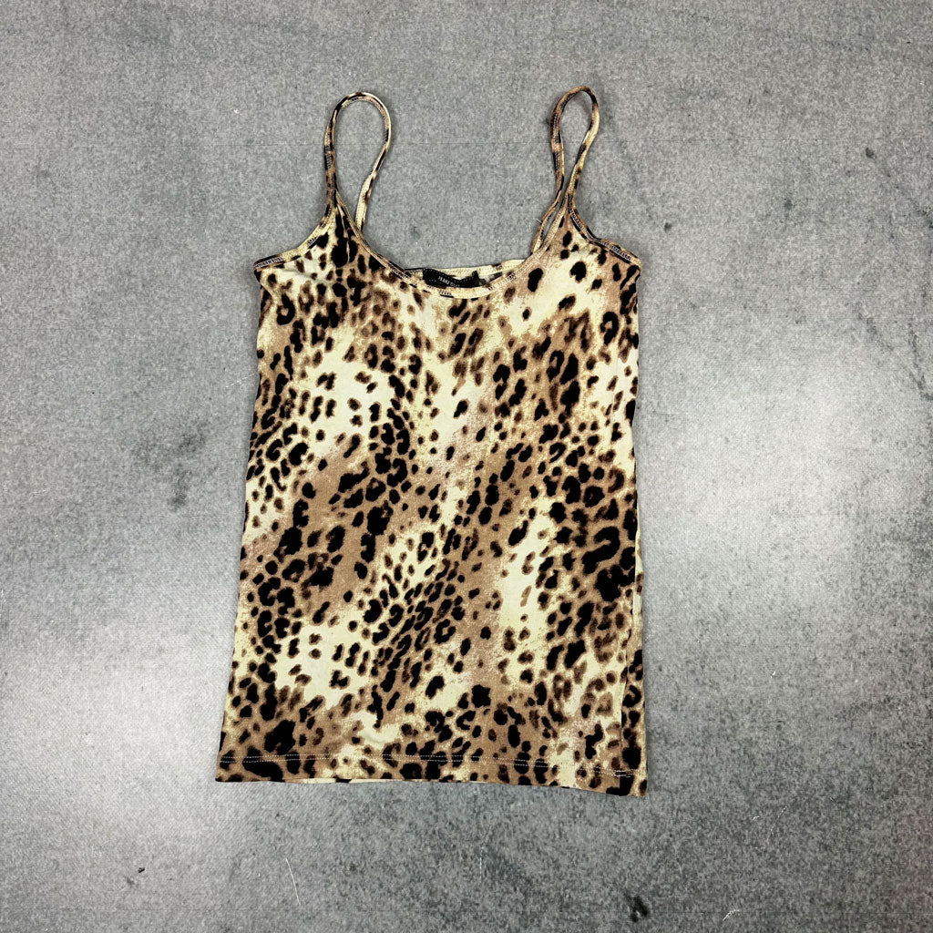 Y2K Leopard Print Cami – Sexy Animal Print Top | MANGO Suit (XS/S)