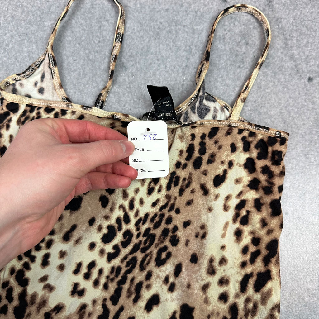 Y2K Leopard Print Cami – Sexy Animal Print Top | MANGO Suit (XS/S)
