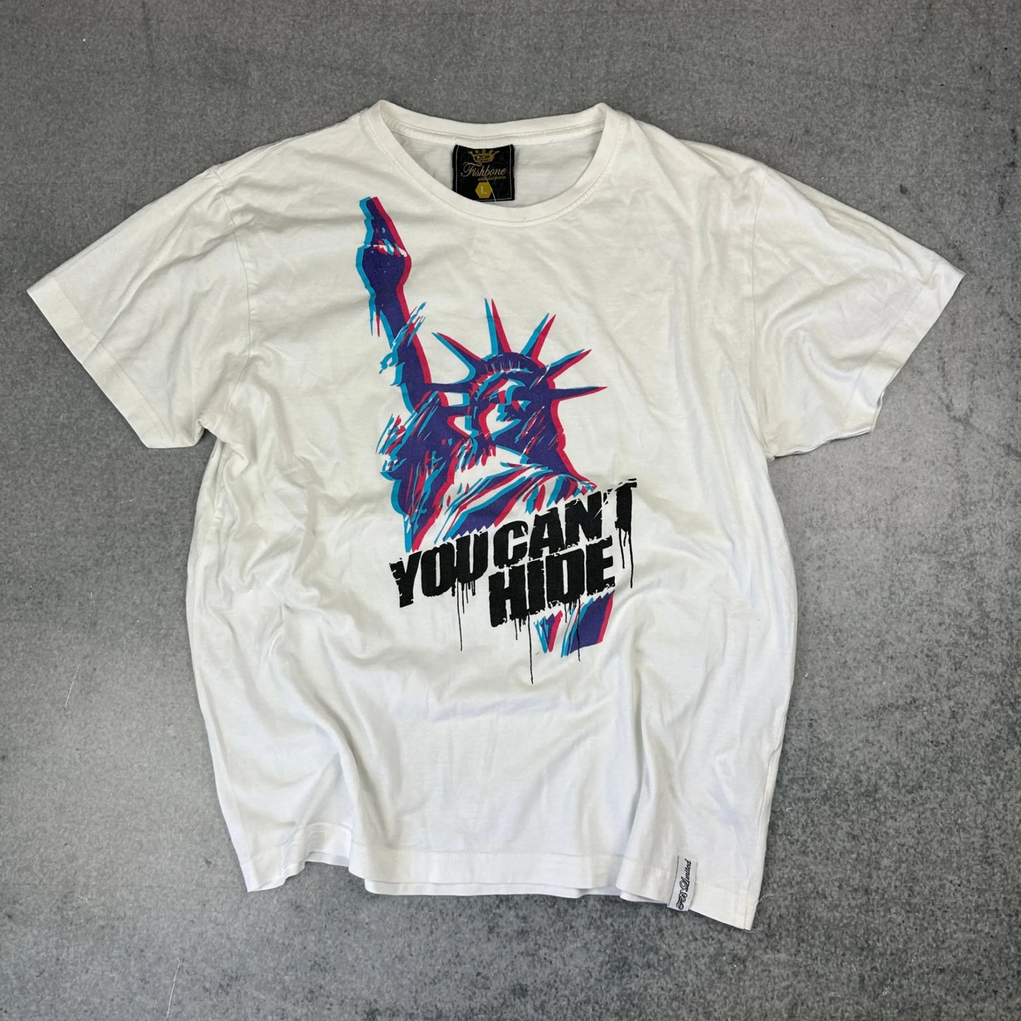 Vintage hommedelange T-Shirt Weiß L