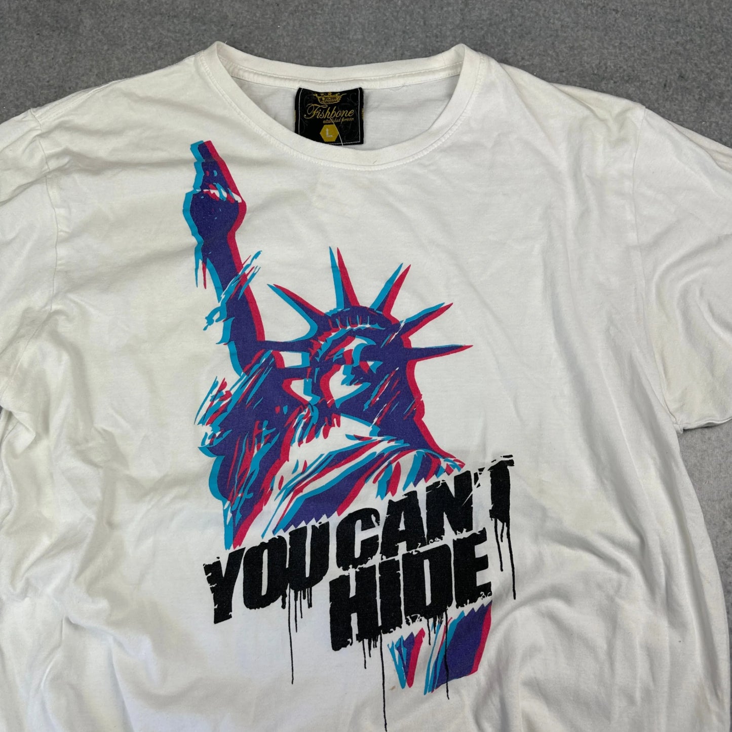 Vintage hommedelange T-Shirt Weiß L