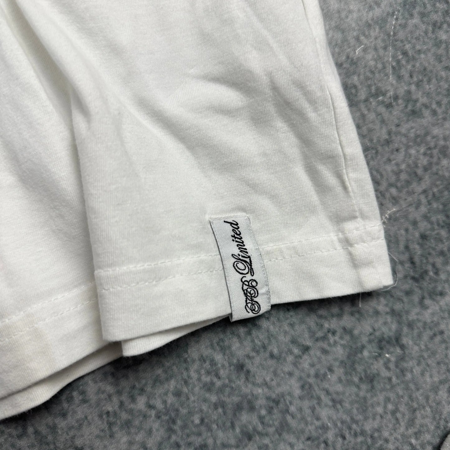 Vintage hommedelange T-Shirt Weiß L