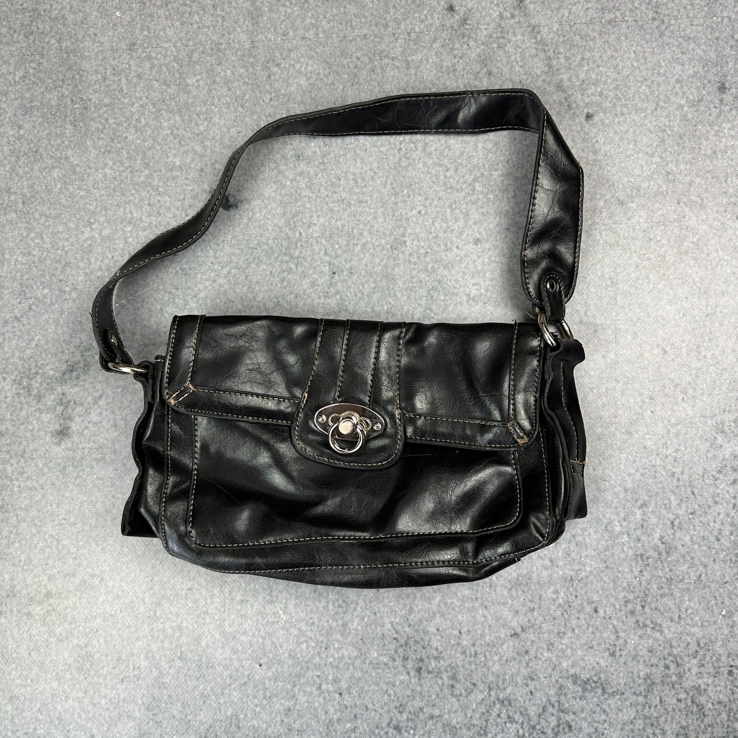 Y2K Mondani New York Handtasche Schwarz