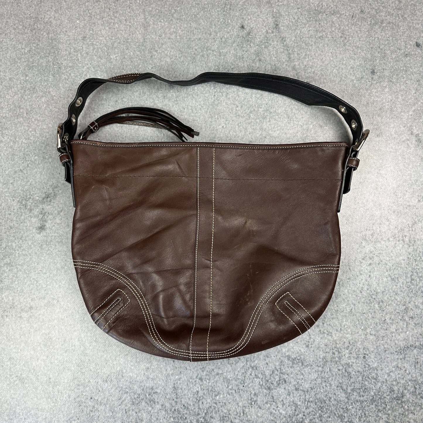 Y2K Coach Vintage Hobo Bag Braun - Echtleder Handtasche