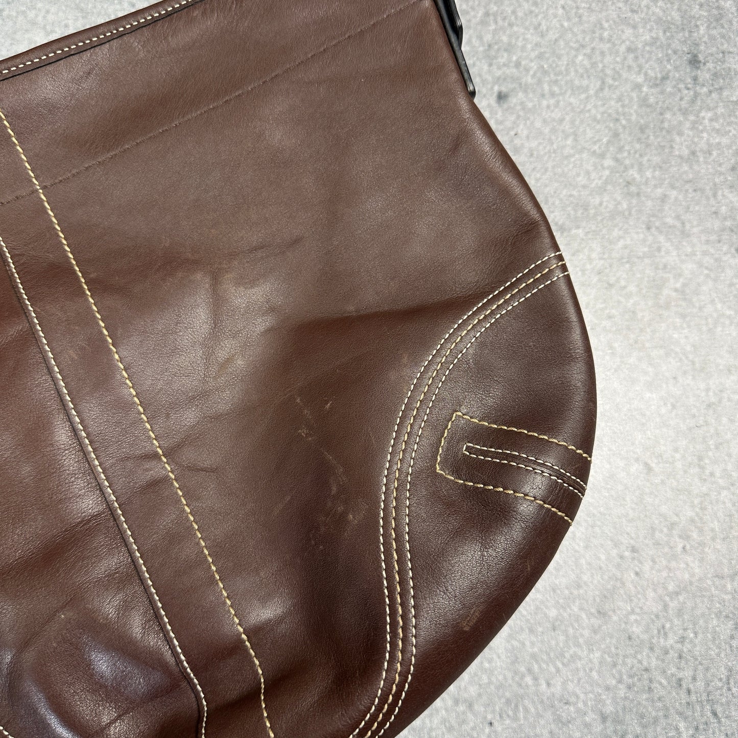 Y2K Coach Vintage Hobo Bag Braun - Echtleder Handtasche
