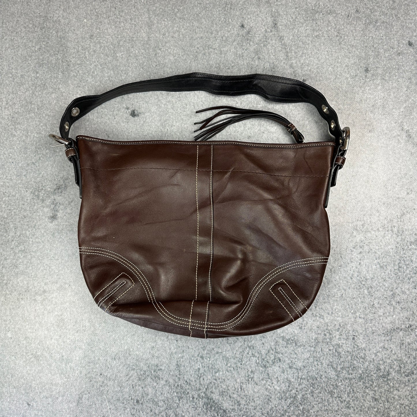 Y2K Coach Vintage Hobo Bag Braun - Echtleder Handtasche