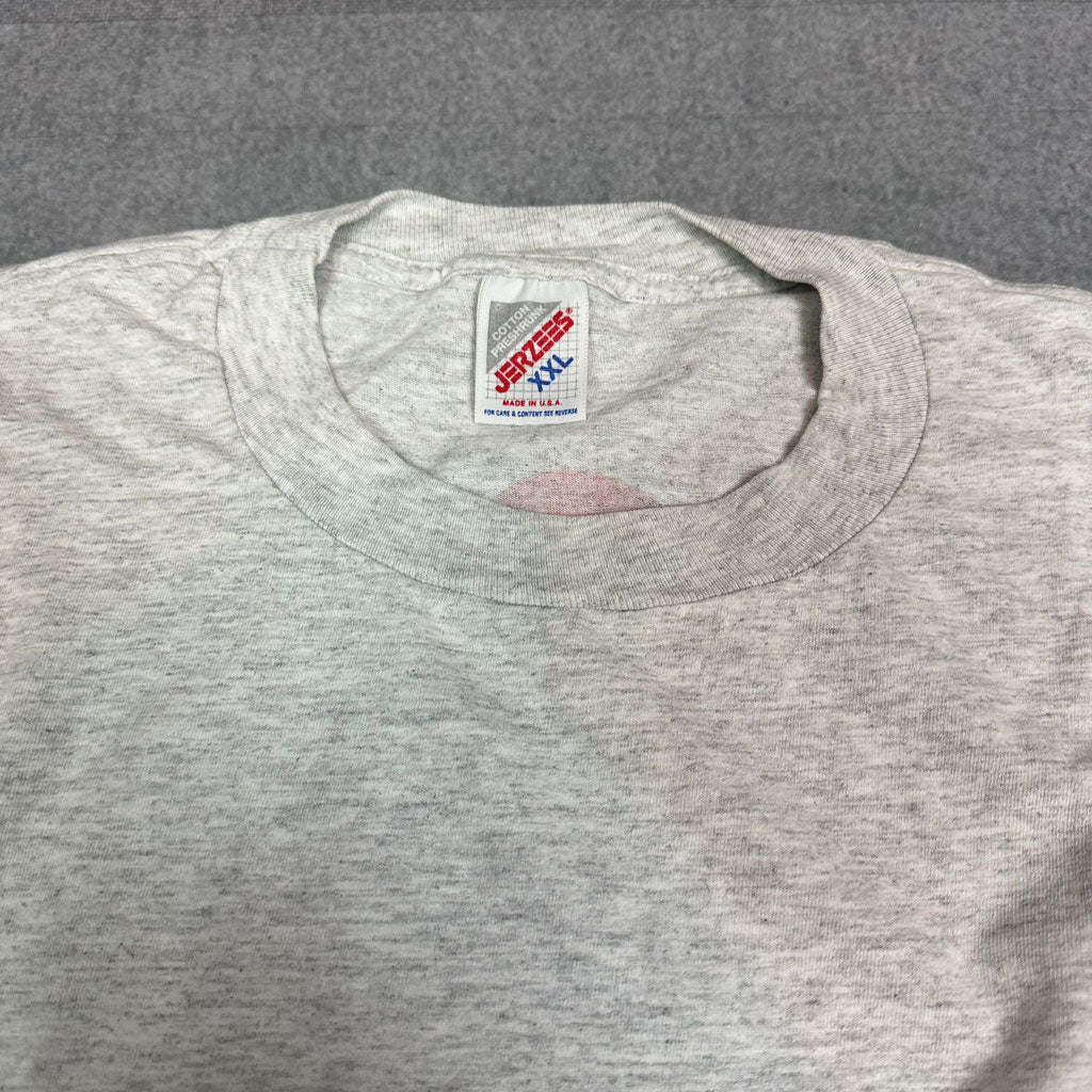 Vintage Downhill La Ola T-Shirt Grau (XXL) 90er Jahre