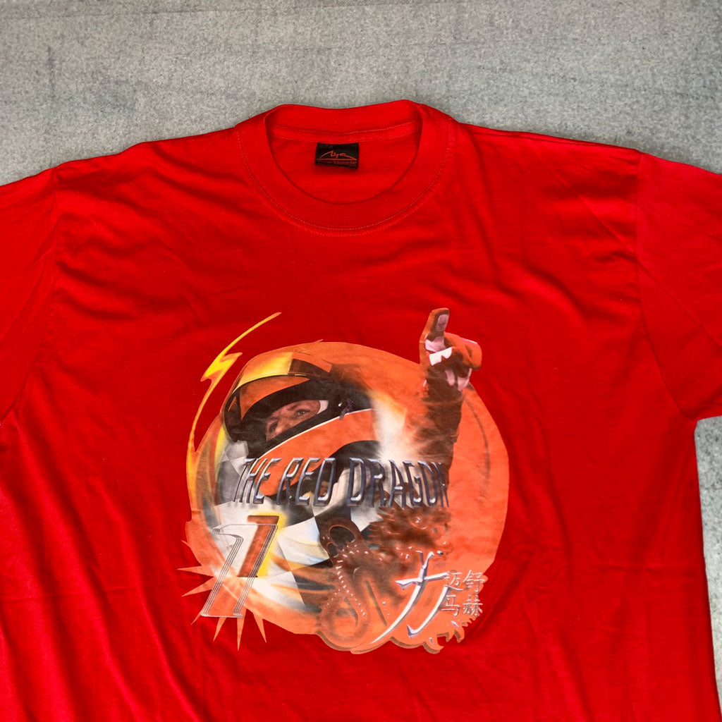 Vintage Michael Schumacher The Red Dragon T-Shirt Rot (XL)