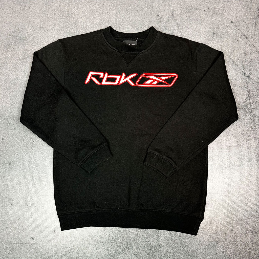 Vintage Reebok Sweater Schwarz (XS)