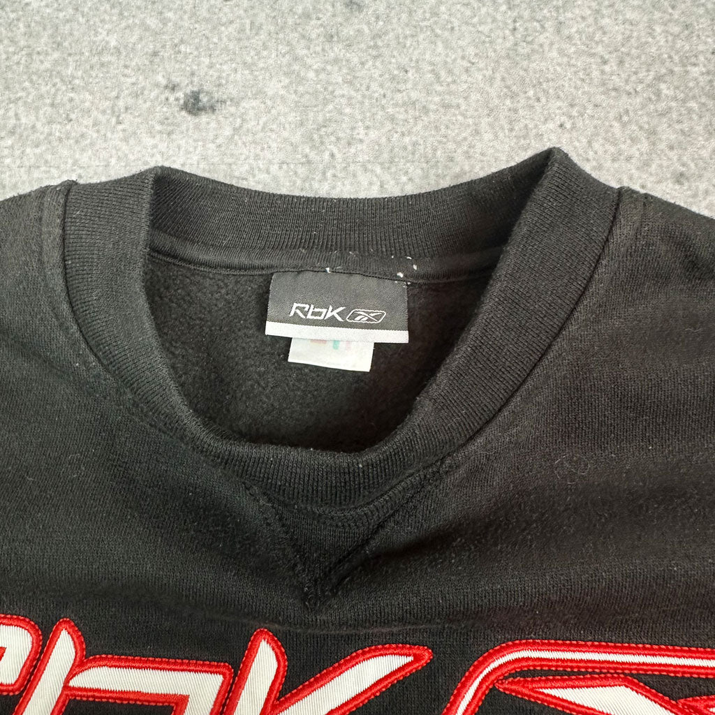 Vintage Reebok Sweater Schwarz (XS)