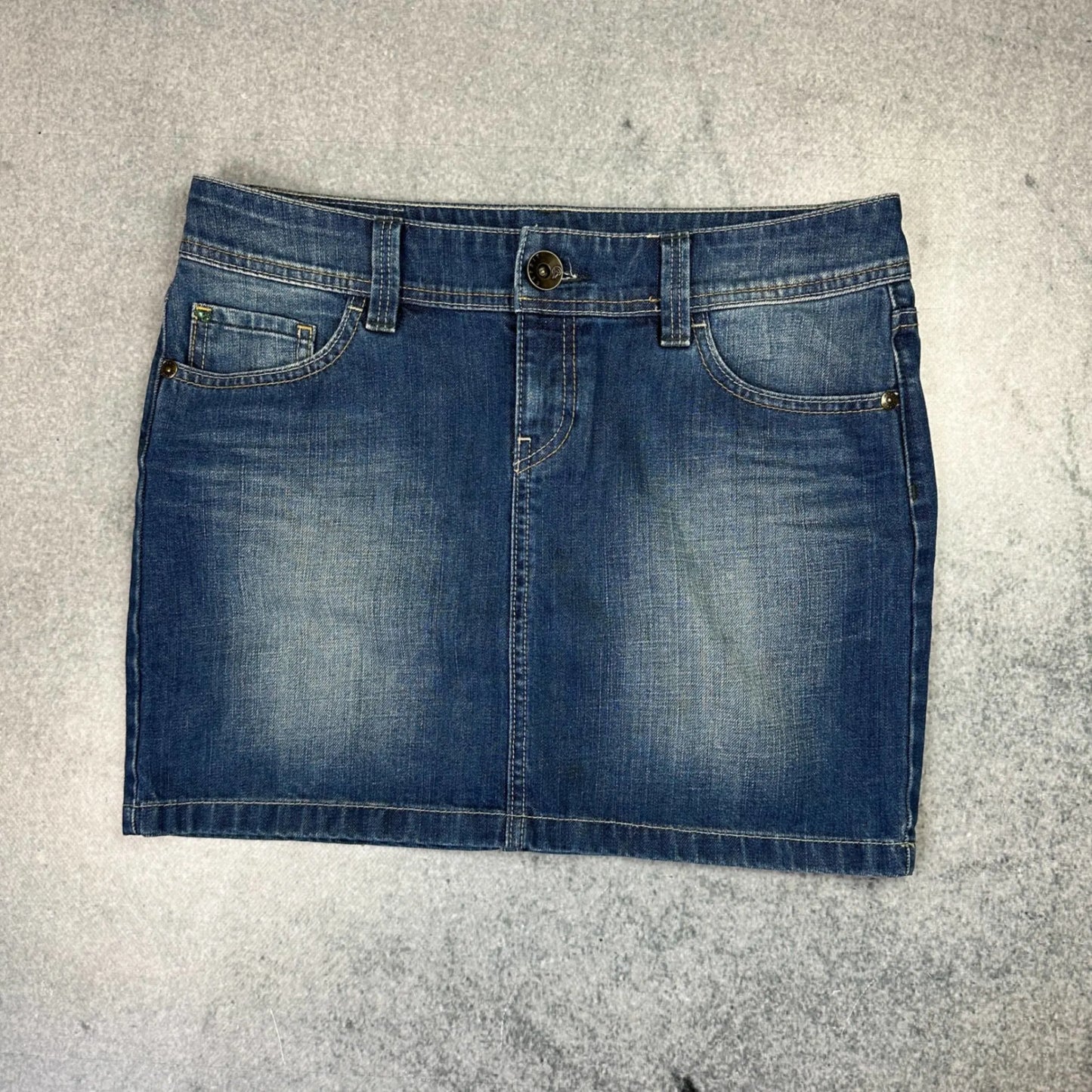 Vintage Jeans Rock Blau (28)