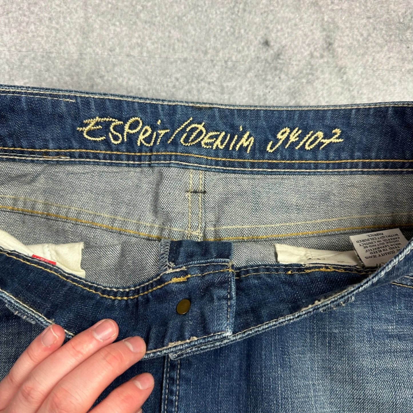 Vintage Jeans Rock Blau (28)