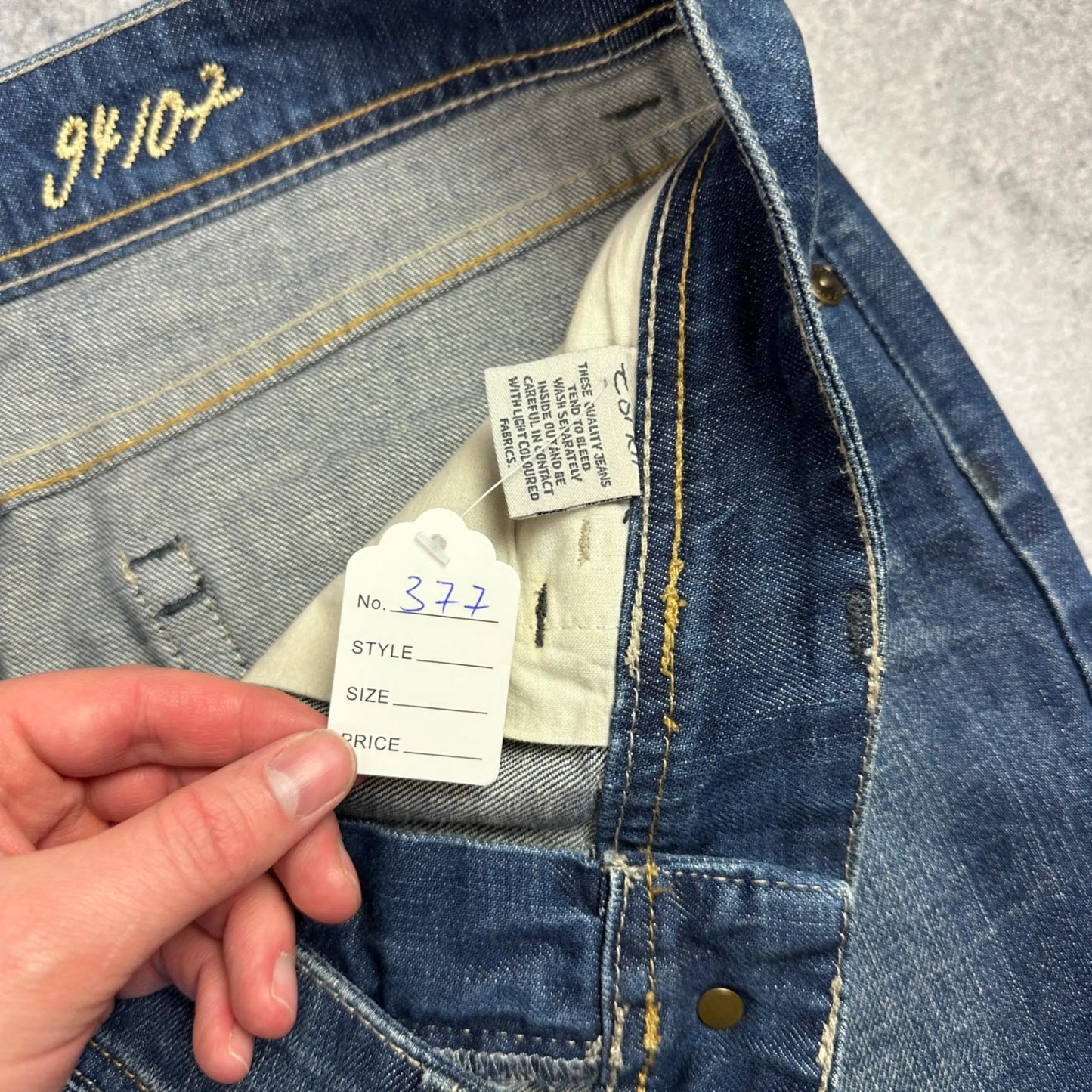 Vintage Jeans Rock Blau (28)
