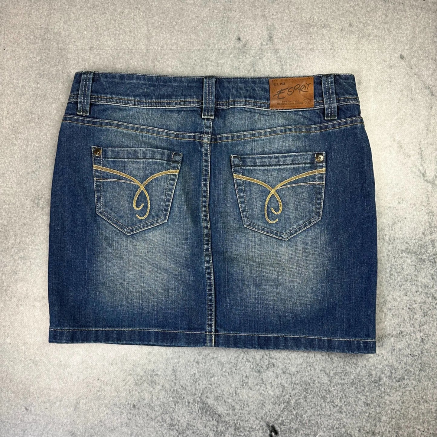 Vintage Jeans Rock Blau (28)