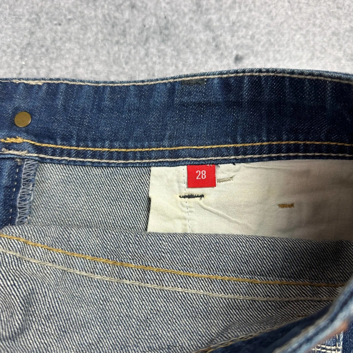 Vintage Jeans Rock Blau (28)