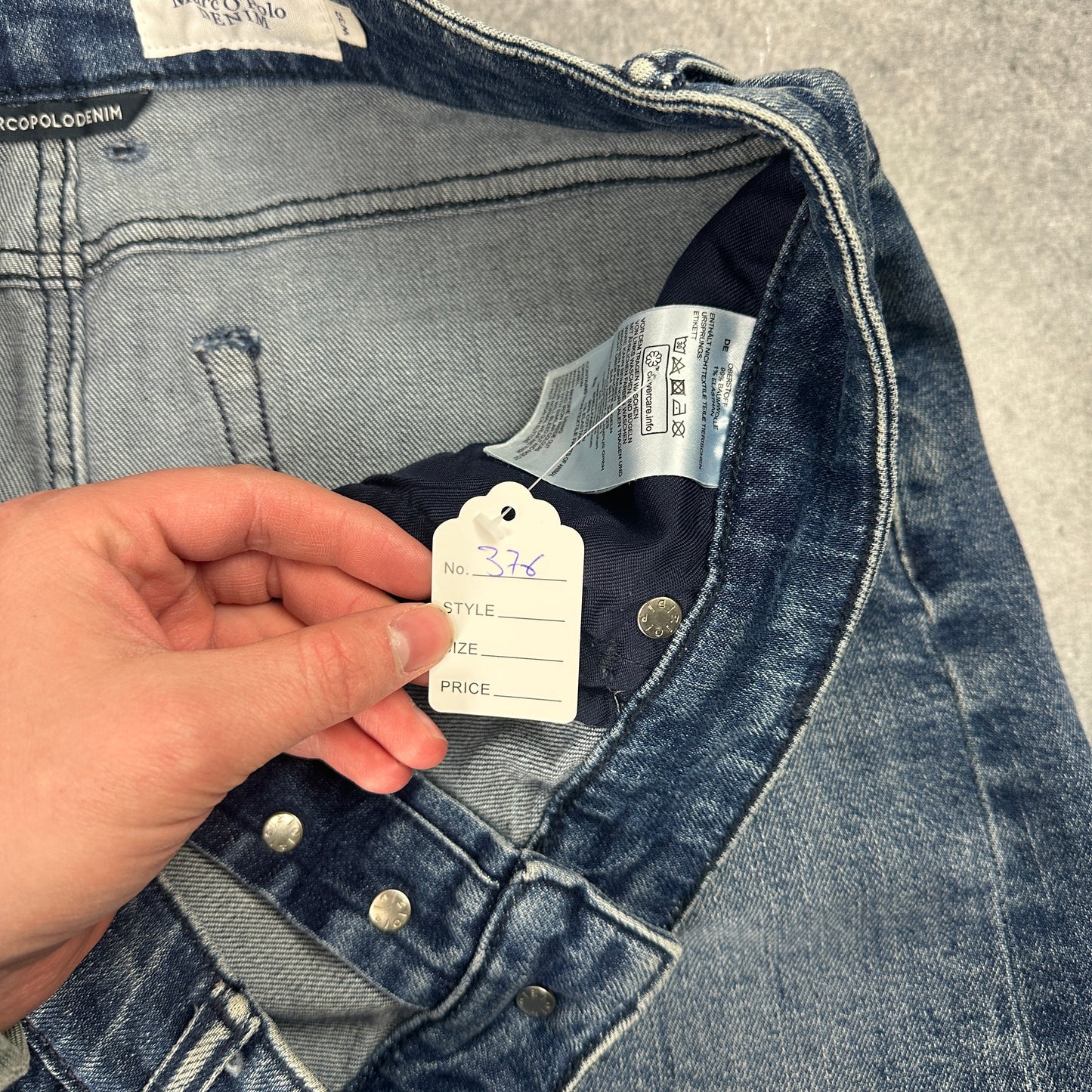 Y2K Marco Polo Denim Jeansrock (W32)