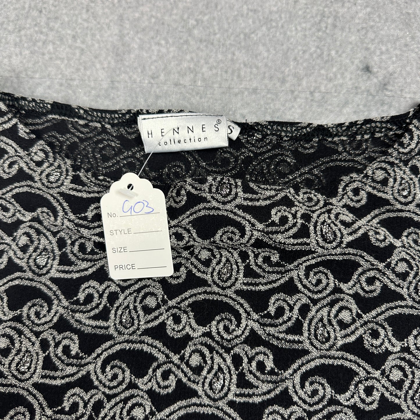 Hennes Glitzer Top Schwarz (S)