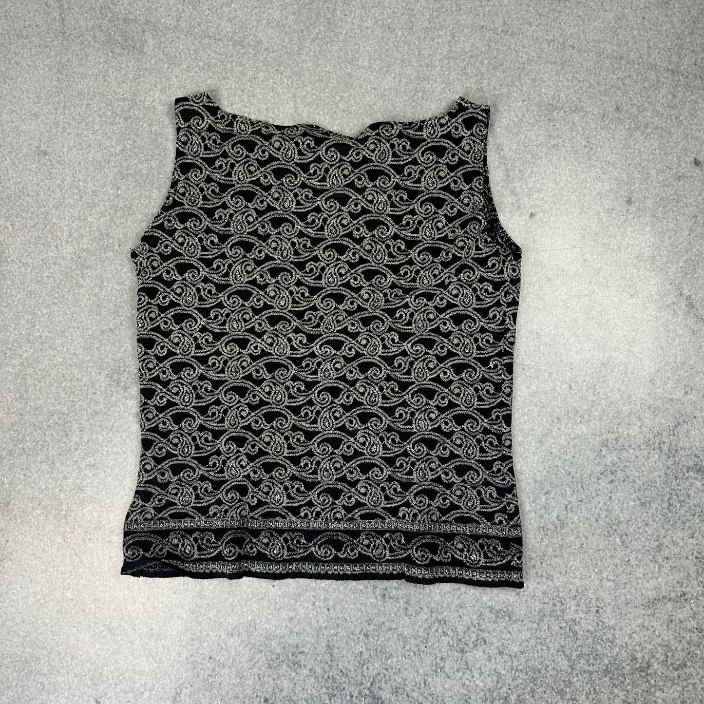Hennes Glitzer Top Schwarz (S)